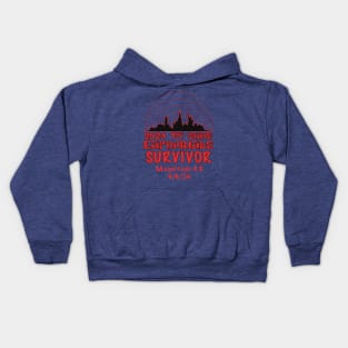 I Survived the NYC Earthquake Quake Tri State 2024 Kids Hoodie